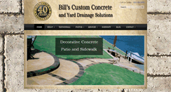 Desktop Screenshot of billscustomconcrete.com