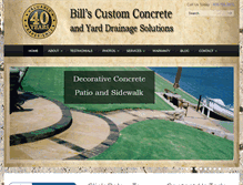 Tablet Screenshot of billscustomconcrete.com
